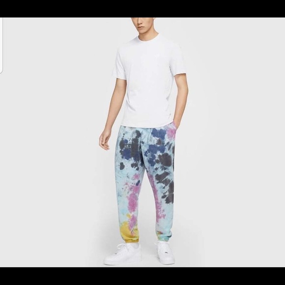 XL NIKE NSW CLUB FLEECE TIE DYE PANTS